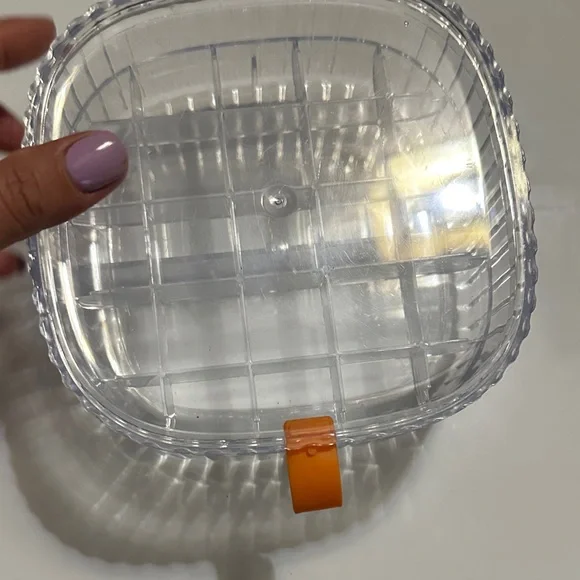 Clear Storage Container with Orange Handle - Picture 12 of 13